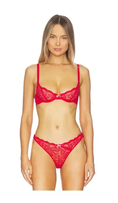 Fleur du Mal Bianca Lace Balconette Bra | Thumbnail 1 Fleur du Mal Bianca Lace Balconette Bra | Thumbnail 1