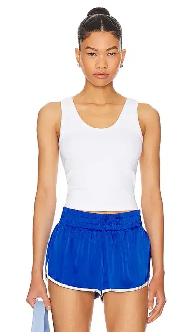 perfectwhitetee Structured Rib Bra Friendly Tank | Thumbnail 1