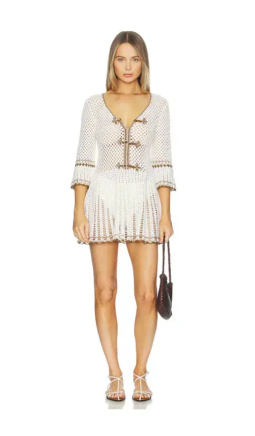 My Beachy Side Zara Hand-crocheted Mini Dress