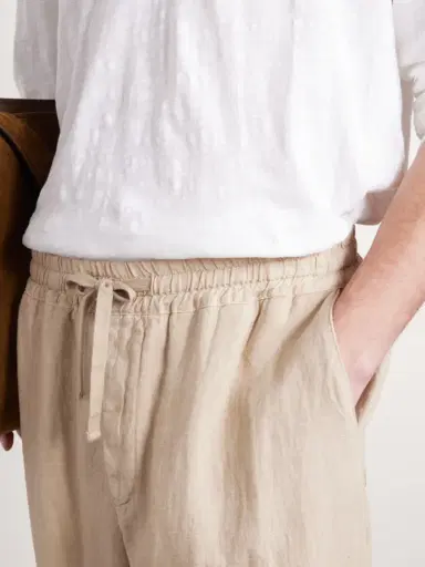 Altea Mattia Straight-Leg Linen Drawstring Trousers - Men | Thumbnail 4 Altea Mattia Straight-Leg Linen Drawstring Trousers - Men | Thumbnail 4