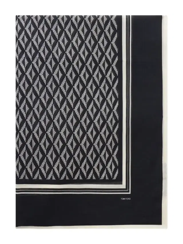 Printed Cotton Scarf - Men