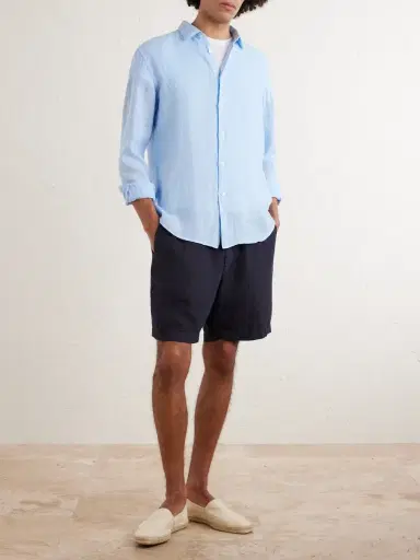 Altea Garment-Dyed Linen Shirt - Men | Thumbnail 2