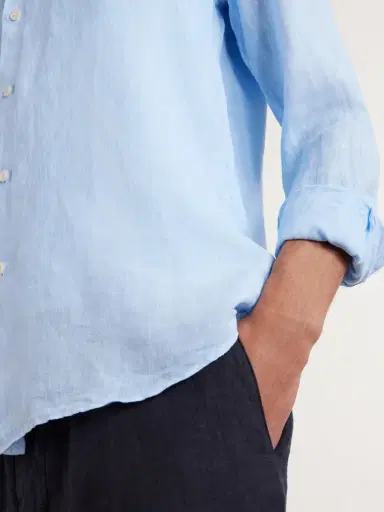 Altea Garment-Dyed Linen Shirt - Men | Thumbnail 5