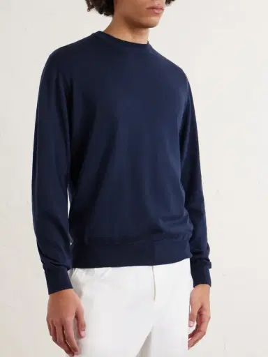 Altea Cotton and Cashmere-Blend Sweater - Men | Thumbnail 3 Altea Cotton and Cashmere-Blend Sweater - Men | Thumbnail 3