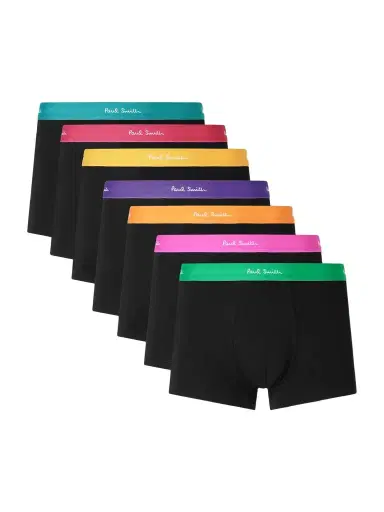 Paul Smith Seven-Pack Stretch Organic Cotton-Jersey Boxer Briefs - Men | Thumbnail 1