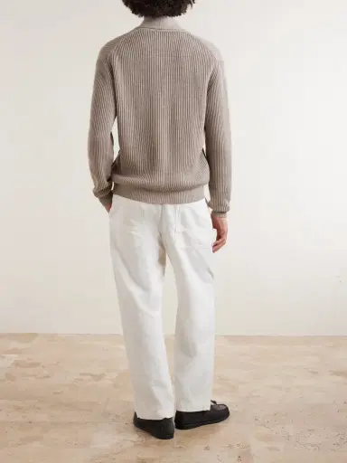 Altea Shawl-Collar Ribbed Cotton and Cashmere-Blend Cardigan - Men | Thumbnail 4 Altea Shawl-Collar Ribbed Cotton and Cashmere-Blend Cardigan - Men | Thumbnail 4