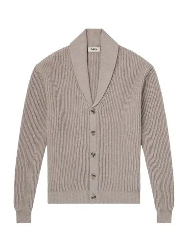 Altea Shawl-Collar Ribbed Cotton and Cashmere-Blend Cardigan - Men | Thumbnail 1 Altea Shawl-Collar Ribbed Cotton and Cashmere-Blend Cardigan - Men | Thumbnail 1