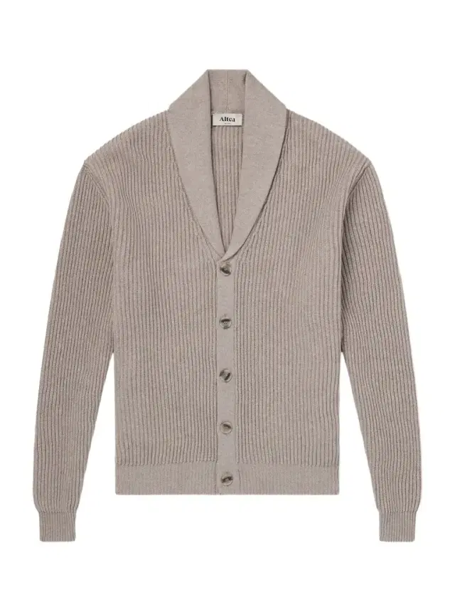 Altea Shawl-Collar Ribbed Cotton and Cashmere-Blend Cardigan - Men