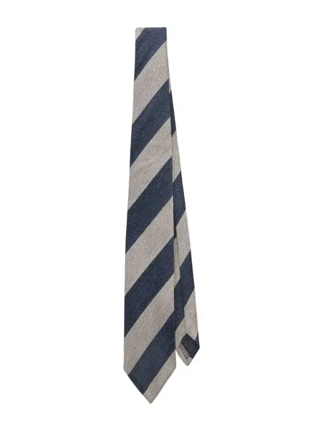 9.5cm Striped Linen and Mulberry Silk-Blend Jacquard Tie - Men