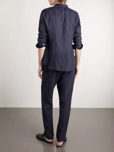 Altea Mattia Straight-Leg Linen Drawstring Trousers - Men | Thumbnail 4 Altea Mattia Straight-Leg Linen Drawstring Trousers - Men | Thumbnail 4