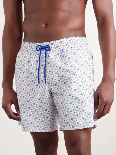 Vilebrequin Moorea Straight-Leg Mid-Length Printed Swim Shorts - Men | Thumbnail 2