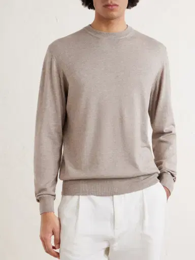Altea Cotton and Cashmere-Blend Sweater - Men | Thumbnail 3 Altea Cotton and Cashmere-Blend Sweater - Men | Thumbnail 3