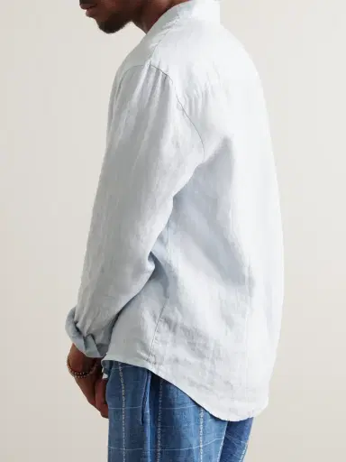 James Perse Garment-Dyed Linen Shirt - Men | Thumbnail 3 James Perse Garment-Dyed Linen Shirt - Men | Thumbnail 3
