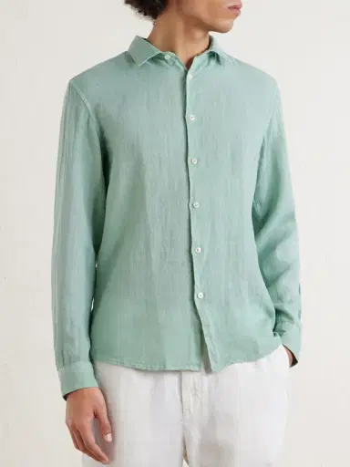 Altea Garment-Dyed Linen Shirt - Men | Thumbnail 3 Altea Garment-Dyed Linen Shirt - Men | Thumbnail 3