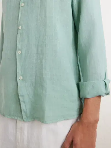 Altea Garment-Dyed Linen Shirt - Men | Thumbnail 5 Altea Garment-Dyed Linen Shirt - Men | Thumbnail 5