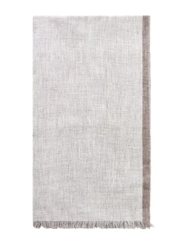 Brunello Cucinelli Fringed Linen Scarf - Men