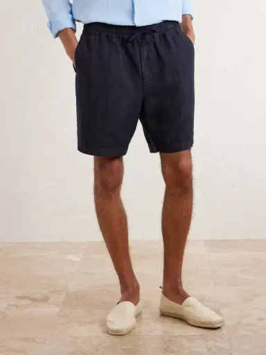 Altea Samuel Straight-Leg Linen Drawstring Shorts - Men | Thumbnail 3 Altea Samuel Straight-Leg Linen Drawstring Shorts - Men | Thumbnail 3