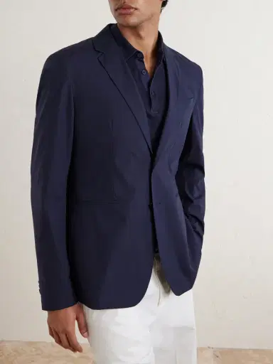 Orlebar Brown Mathis Single-Breasted Cotton Blazer - Men | Thumbnail 3