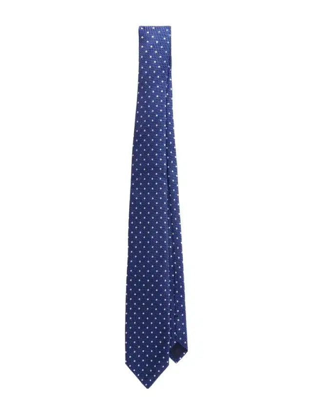Tom Ford 8cm Embroidered Polka-Dot Silk-Jacquard Tie - Men
