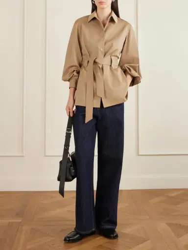 Max Mara Belted Wool-twill Jacket | Thumbnail 2