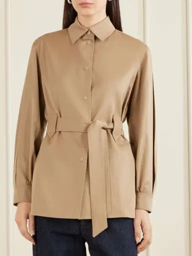 Max Mara Belted Wool-twill Jacket | Thumbnail 3