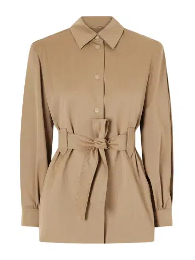 Max Mara Belted Wool-twill Jacket | Thumbnail 1