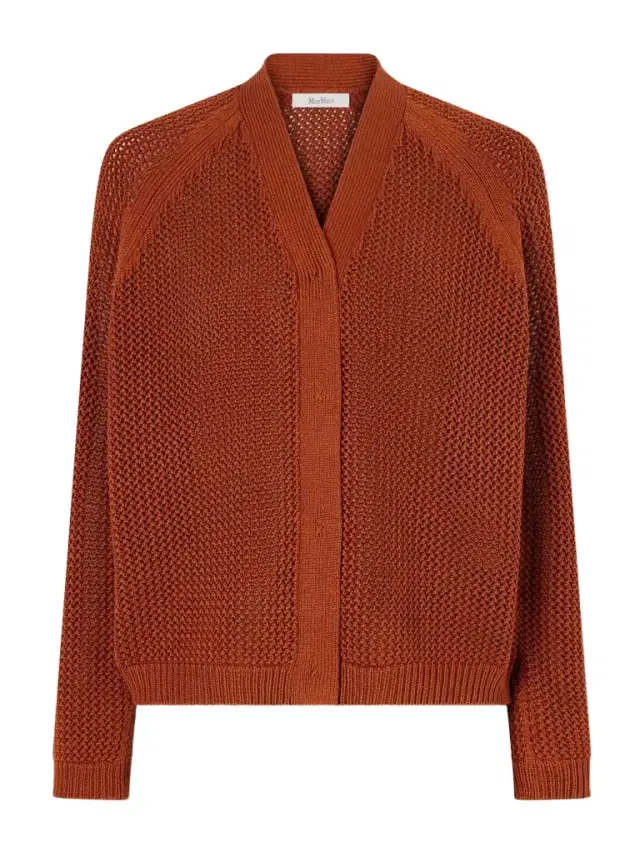 Open-knit Silk-blend Cardigan