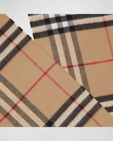 Burberry Giant Check Cashmere Scarf | Thumbnail 4