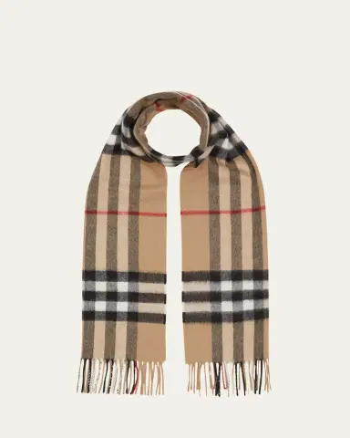 Burberry Giant Check Cashmere Scarf | Thumbnail 5