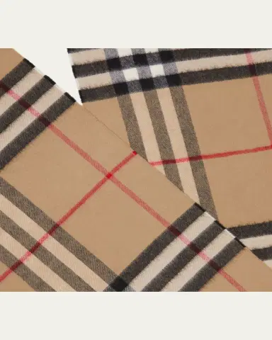 Burberry Giant Check Cashmere Scarf | Thumbnail 9