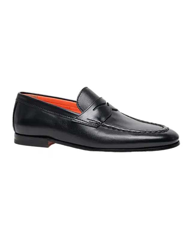 Men's Door Leather Penny Loafers