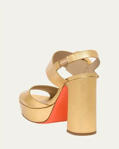 Santoni Bruxel Metallic Buckle Platform Sandals | Thumbnail 6 Santoni Bruxel Metallic Buckle Platform Sandals | Thumbnail 6