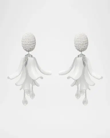 Oscar de la Renta Petal Dangle Earrings | Thumbnail 6 Oscar de la Renta Petal Dangle Earrings | Thumbnail 6