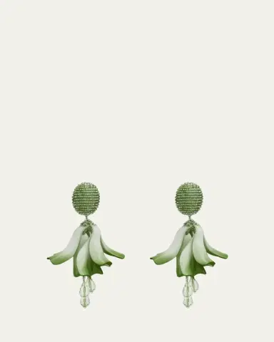 Oscar de la Renta Petal Dangle Earrings | Thumbnail 7 Oscar de la Renta Petal Dangle Earrings | Thumbnail 7