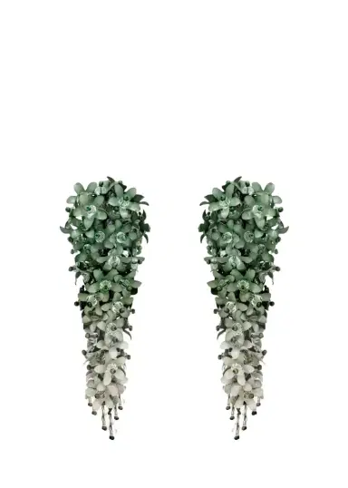 Oscar de la Renta Cascading Flower Earrings | Thumbnail 1 Oscar de la Renta Cascading Flower Earrings | Thumbnail 1