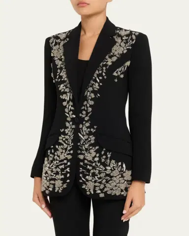 PRABAL GURUNG Beaded Single-Button Blazer | Thumbnail 4 PRABAL GURUNG Beaded Single-Button Blazer | Thumbnail 4