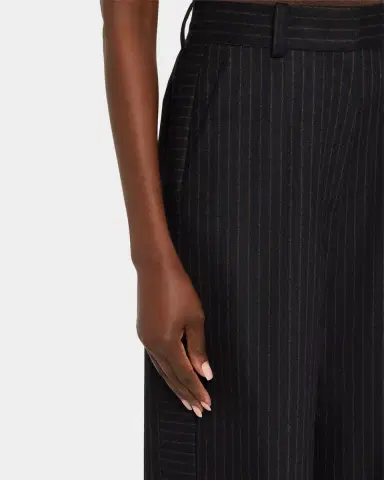 anOnlyChild Via Pinstriped Wide-Leg Side-Stripe Pants | Thumbnail 9 anOnlyChild Via Pinstriped Wide-Leg Side-Stripe Pants | Thumbnail 9