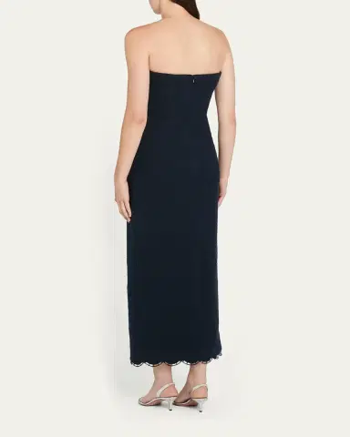 Oscar de la Renta Strapless Tweed Maxi Dress | Thumbnail 3 Oscar de la Renta Strapless Tweed Maxi Dress | Thumbnail 3