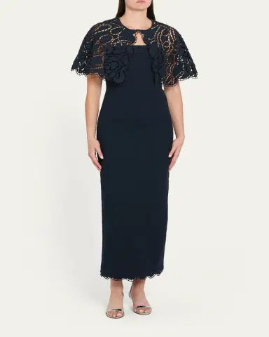 Oscar de la Renta Strapless Tweed Maxi Dress | Thumbnail 4 Oscar de la Renta Strapless Tweed Maxi Dress | Thumbnail 4