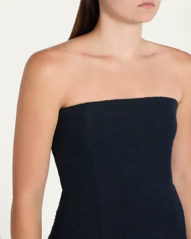 Oscar de la Renta Strapless Tweed Maxi Dress | Thumbnail 5 Oscar de la Renta Strapless Tweed Maxi Dress | Thumbnail 5