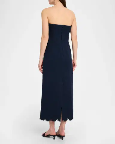 Oscar de la Renta Strapless Tweed Maxi Dress | Thumbnail 7 Oscar de la Renta Strapless Tweed Maxi Dress | Thumbnail 7