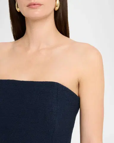 Oscar de la Renta Strapless Tweed Maxi Dress | Thumbnail 9 Oscar de la Renta Strapless Tweed Maxi Dress | Thumbnail 9