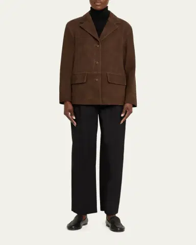 OFFICINE GÉNÉRALE Kataline Goat Suede Jacket | Thumbnail 2 OFFICINE GÉNÉRALE Kataline Goat Suede Jacket | Thumbnail 2