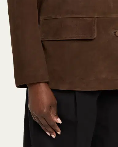 OFFICINE GÉNÉRALE Kataline Goat Suede Jacket | Thumbnail 5 OFFICINE GÉNÉRALE Kataline Goat Suede Jacket | Thumbnail 5