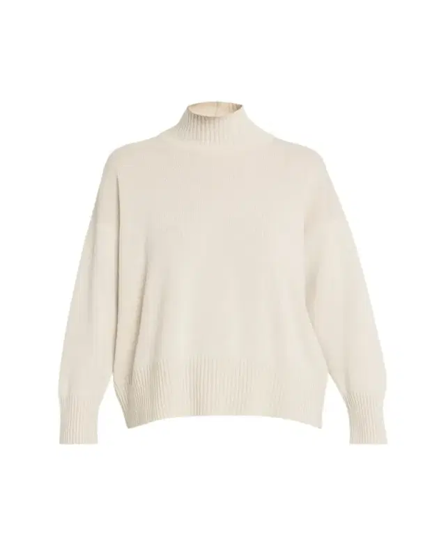 Cashmere Small Long Sleeve High Neck Sweater - Mid Length
