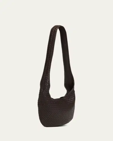 Bottega Veneta Men's Small Veneto Intrecciato Leather Shoulder Bag | Thumbnail 3 Bottega Veneta Men's Small Veneto Intrecciato Leather Shoulder Bag | Thumbnail 3
