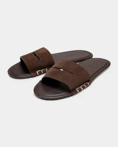 JW Anderson Suede Loafer Slide Sandals | Thumbnail 2