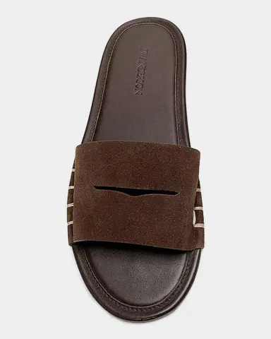 JW Anderson Suede Loafer Slide Sandals | Thumbnail 3