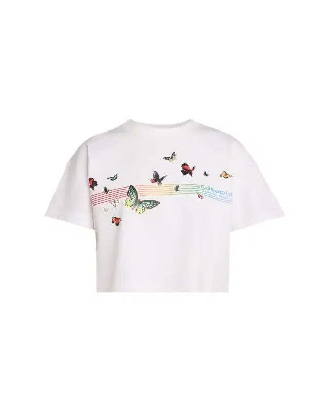 Butterfly Boxy Crop T-Shirt