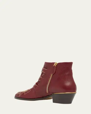 Chloé 40mm Susanna Studded Leather Ankle Booties | Thumbnail 4